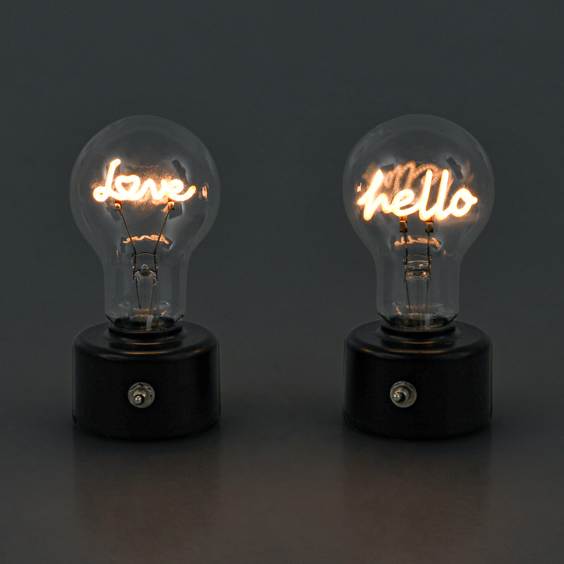 Lampe à poser forme ampoule