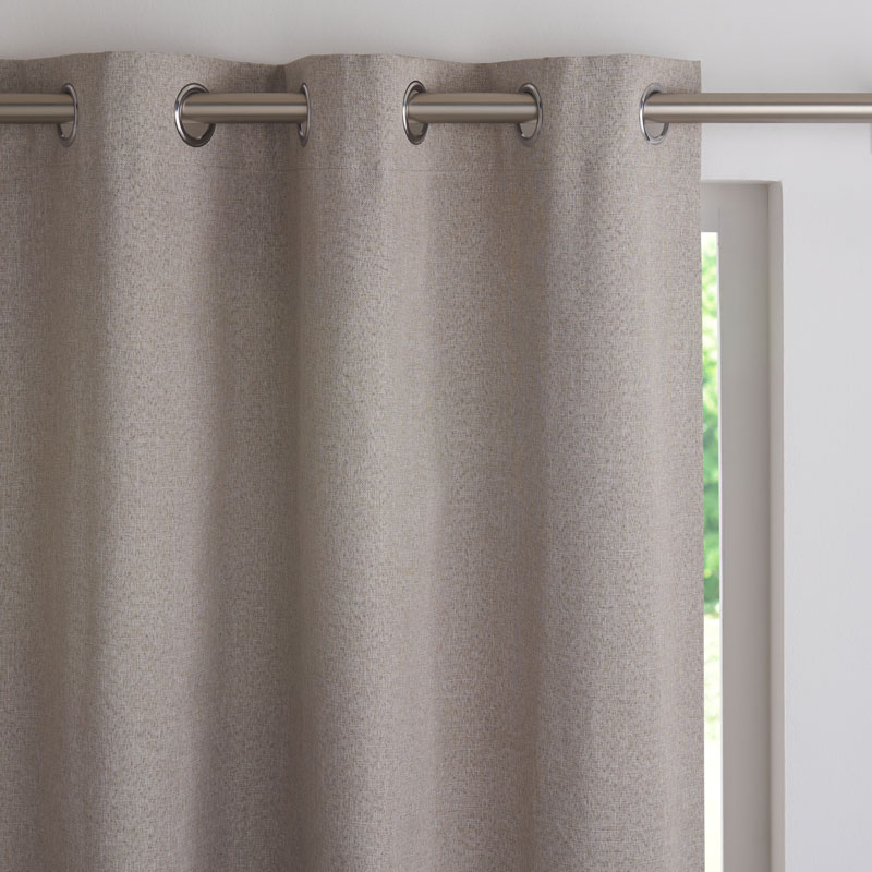 Rideau occultant chiné 'Astrid' couleur taupe