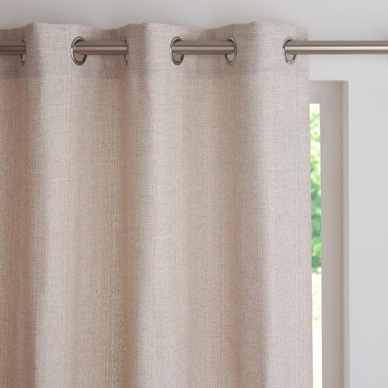 Rideau effet chiné 'Maiken' couleur beige