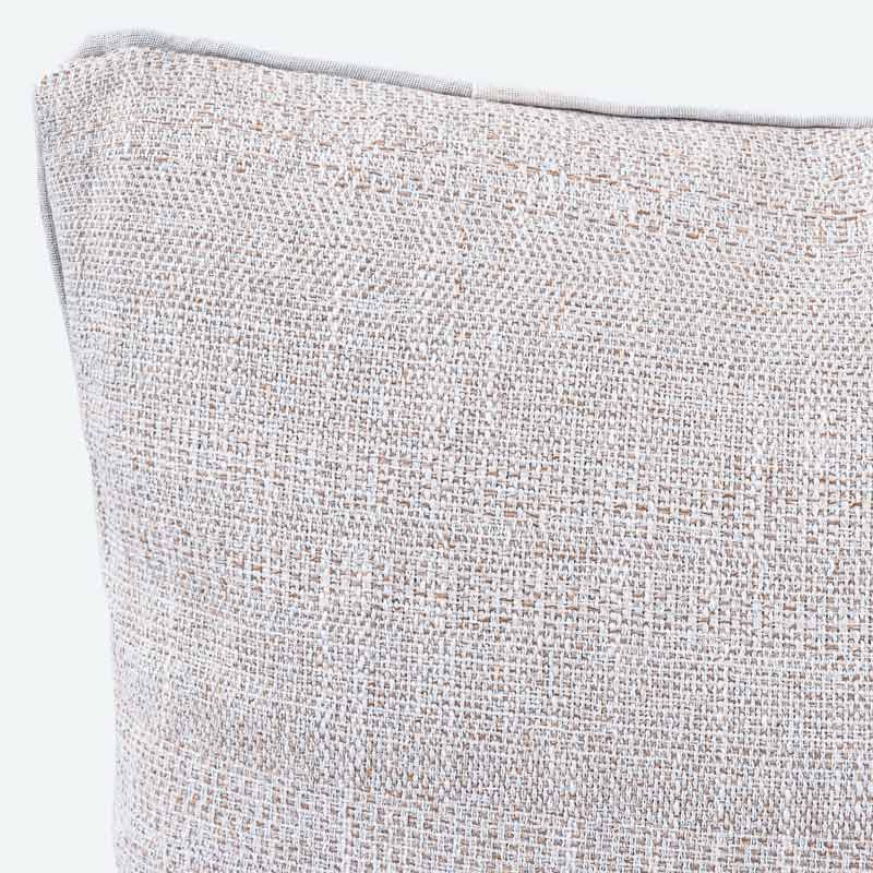 Coussin effet jacquard 'Maiken' couleur écru