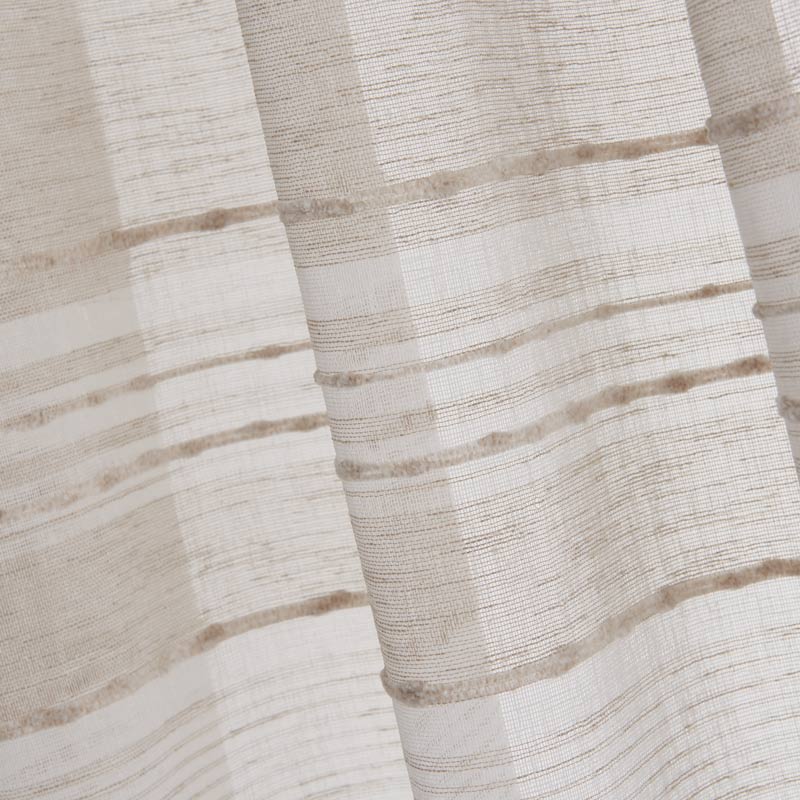 Voilage étamine à lignes 'Kaisa' beige 