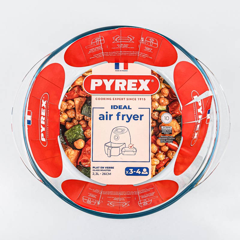 Grand plat rond pour airfryer Pyrex