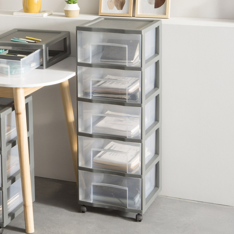 Tour de rangement 5 tiroirs XL