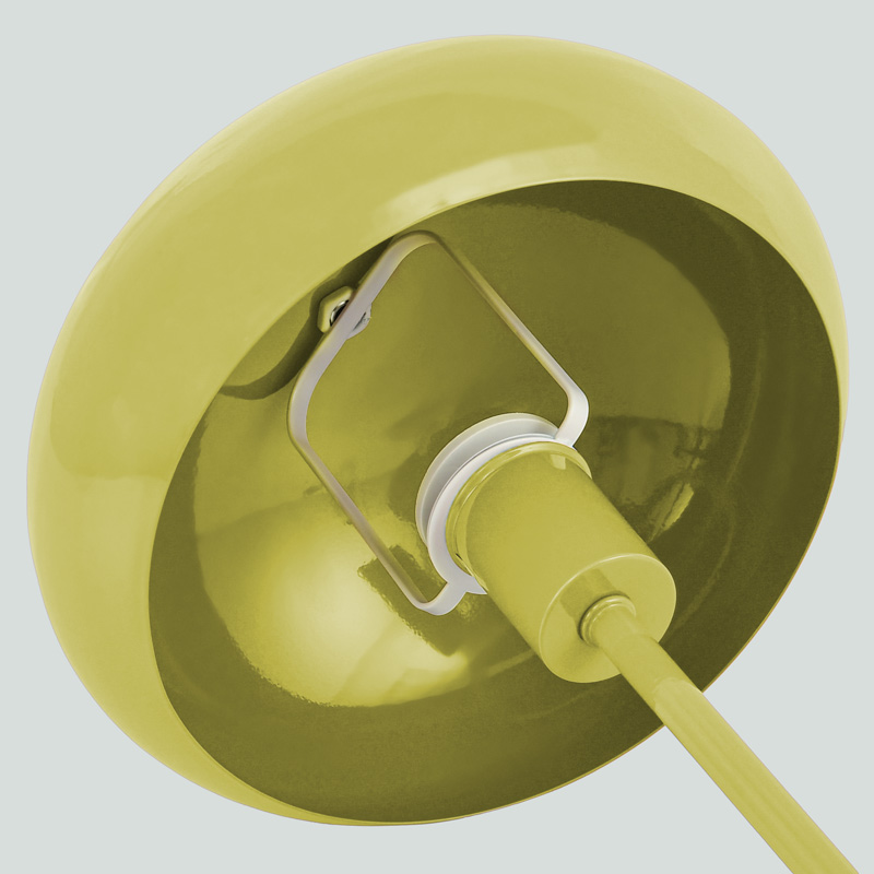 Lampe à poser 'Liam' en métal vert d'eau