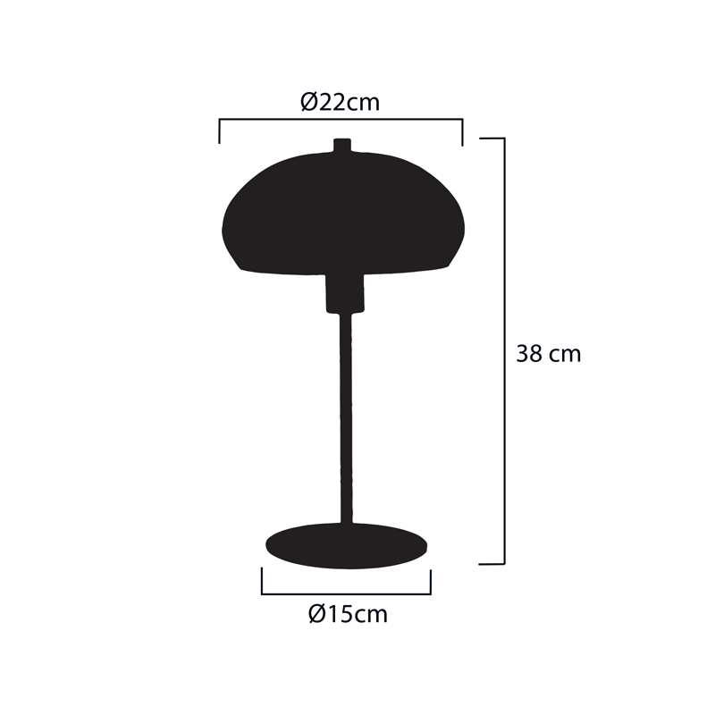 Lampe à poser 'Liam' en métal vert d'eau