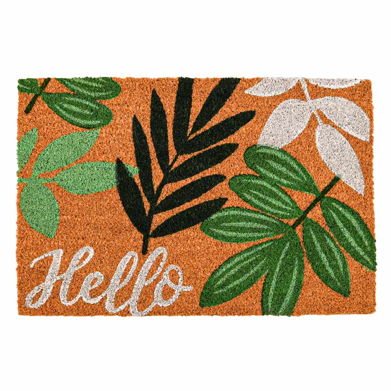 Tapis coco 'Hello tropiques'