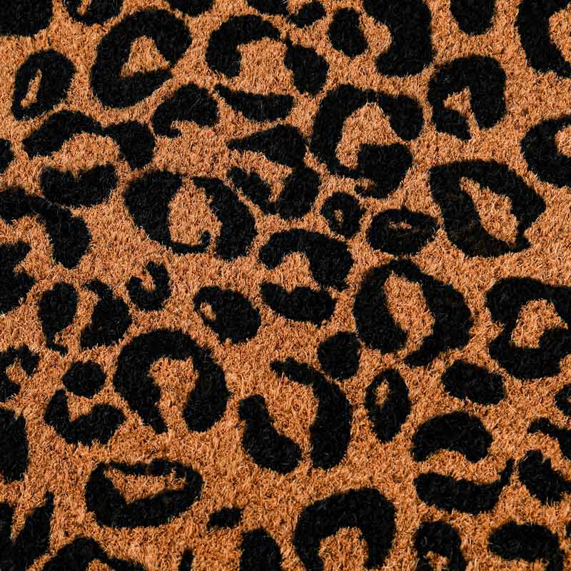 Tapis coco motif léopard 'Léonie'