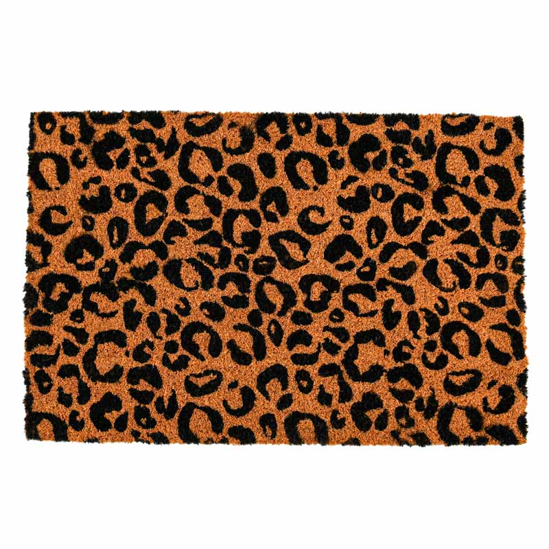 Tapis coco motif léopard 'Léonie'