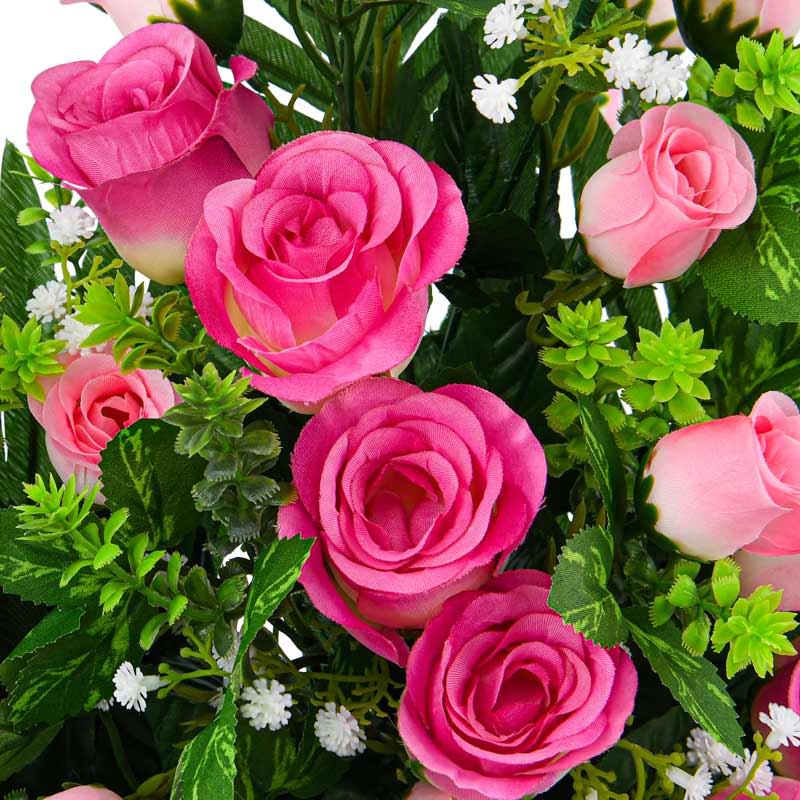 Jardinière de fleurs artificielles 