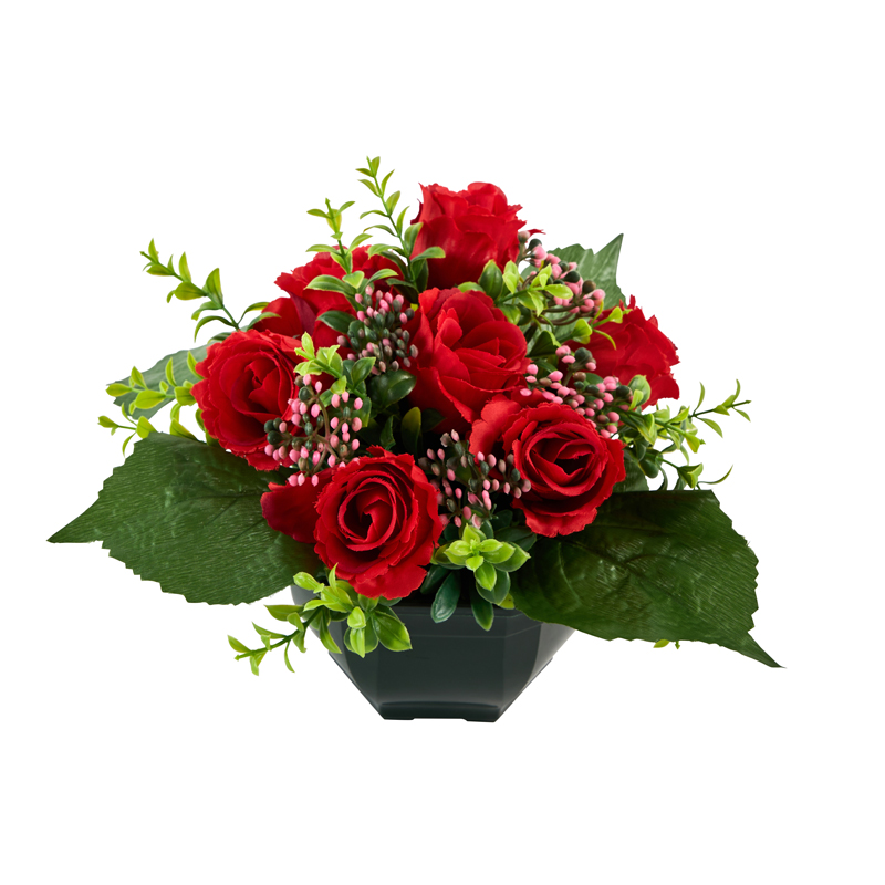 Composition de boutons de roses 