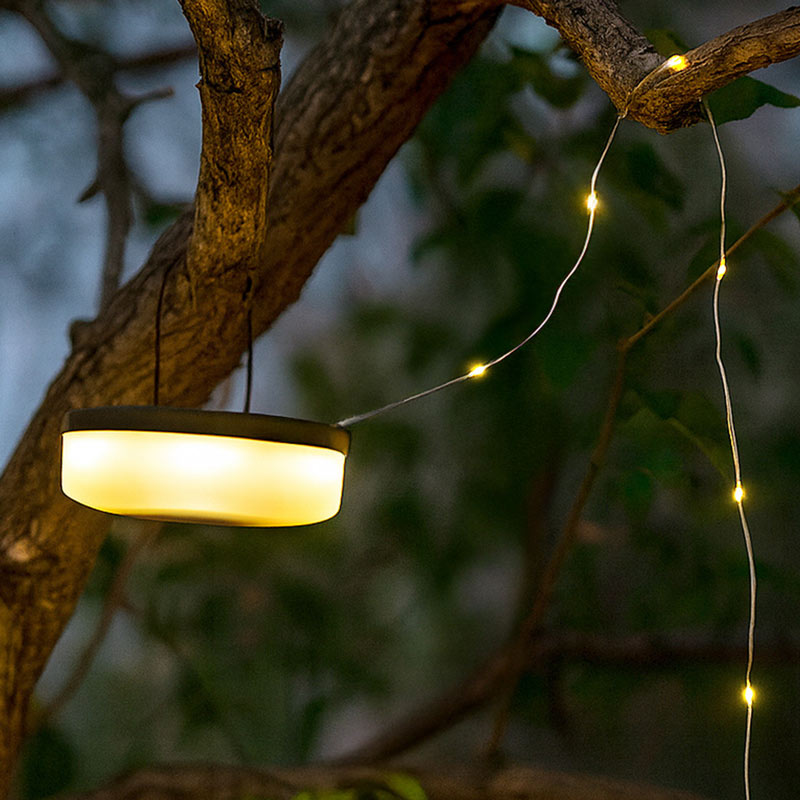 Lampe et ruban led solaire multicolore 