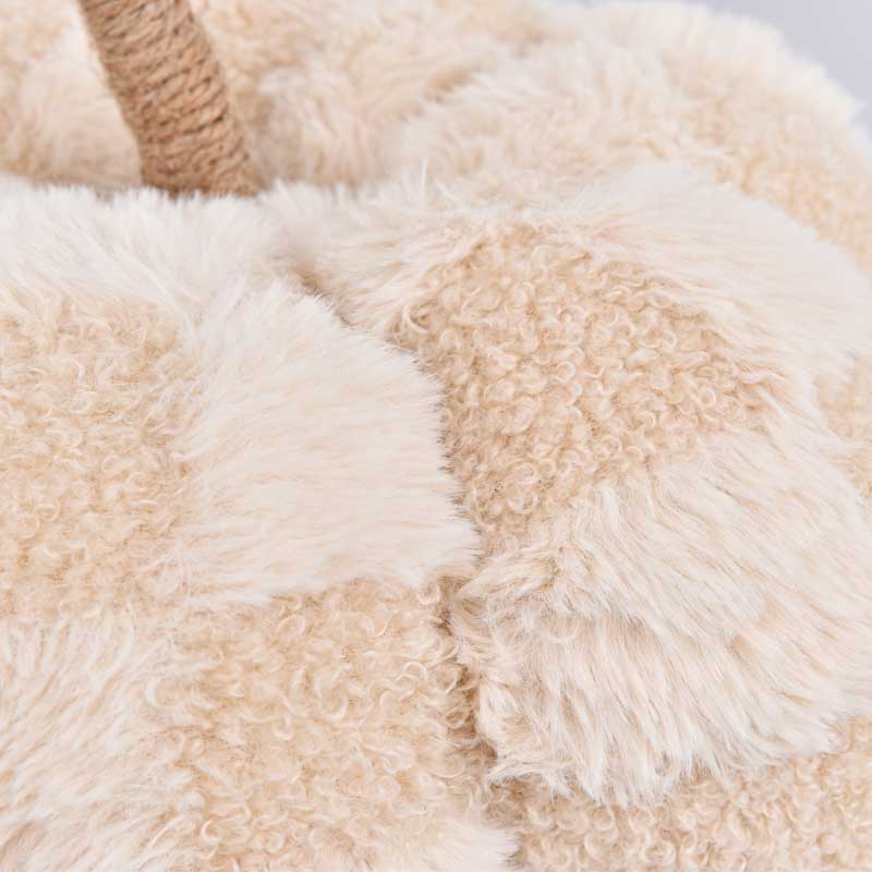 Citrouille damier 'Pop' taupe beige