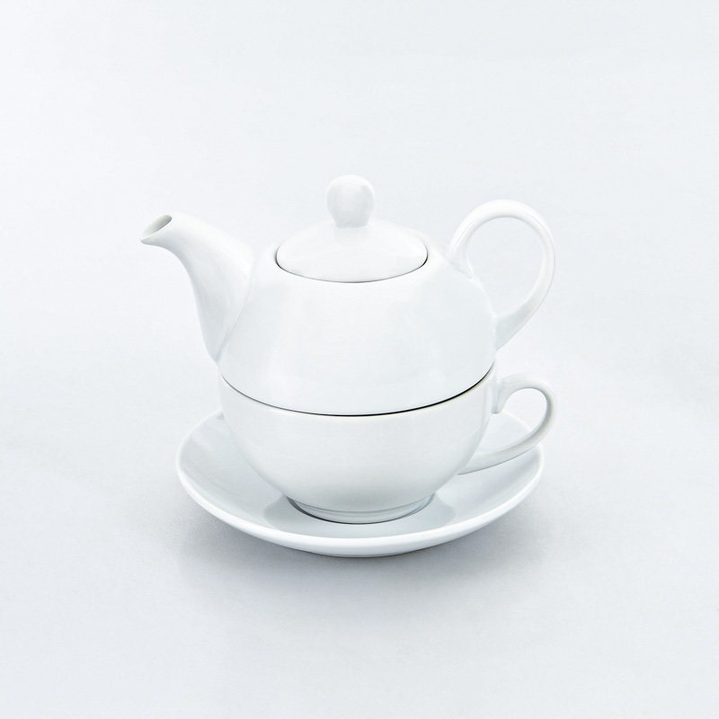 Set théière avec tasse et sous tasse 