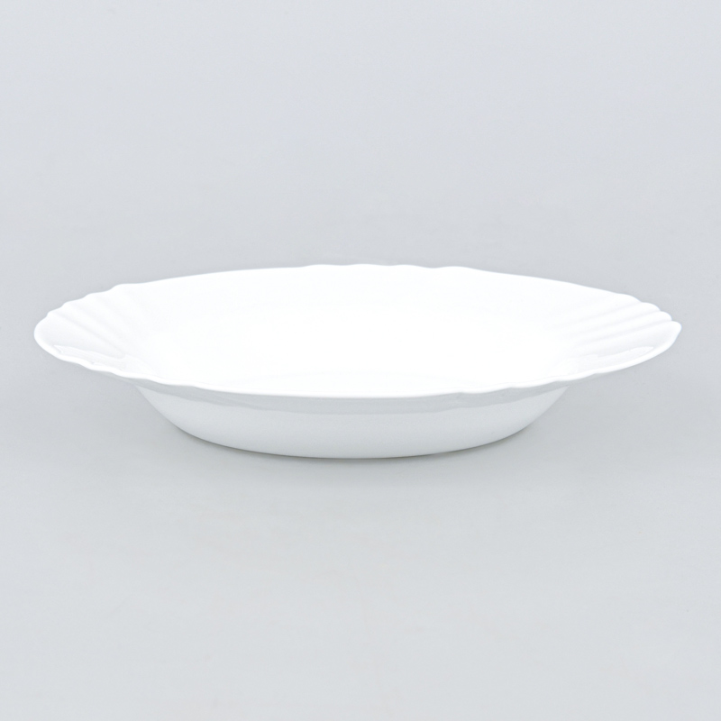 Assiette creuse blanche 'Ebro'