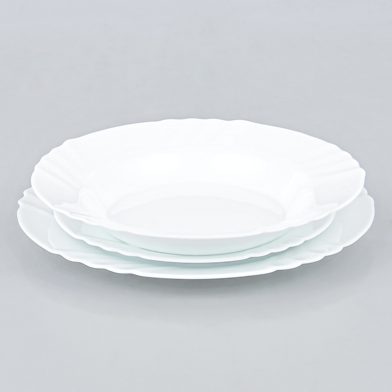 Assiette creuse blanche 'Ebro'