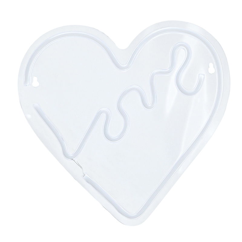 Décoration murale néon 'Coeur love'