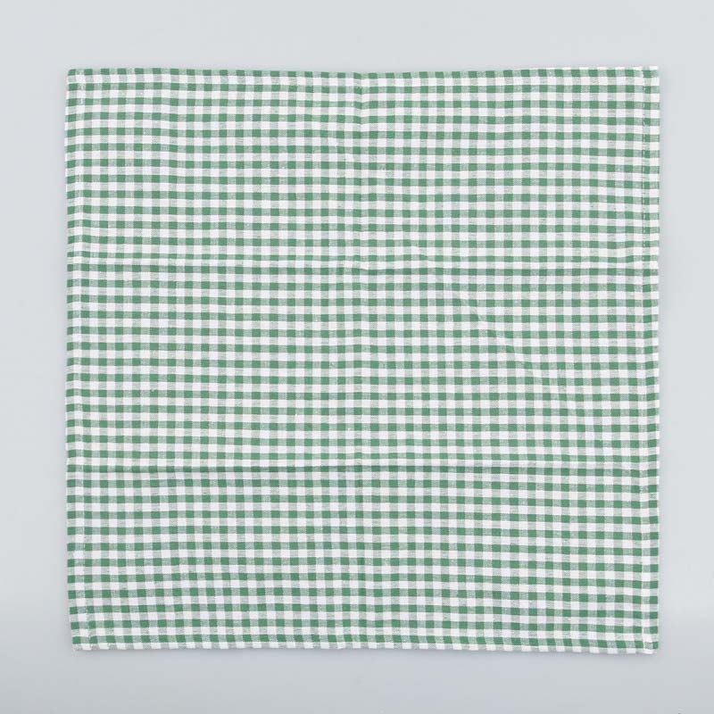Lot de 2 serviettes de table 'Brigitte' vert