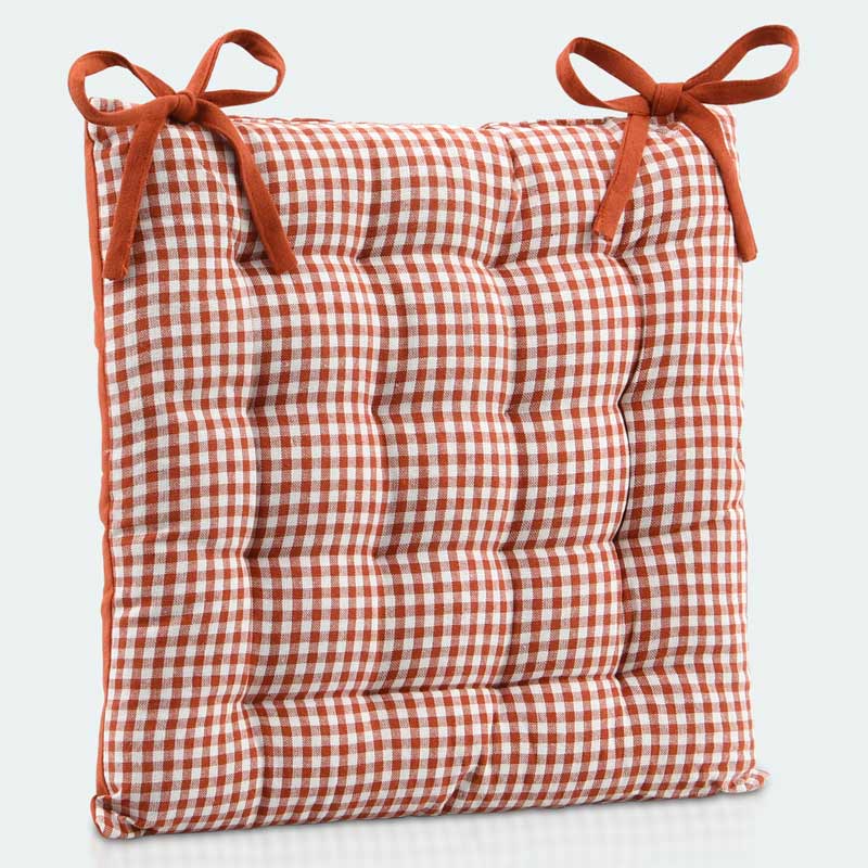 Dessus de chaise 'Brigitte' terracotta