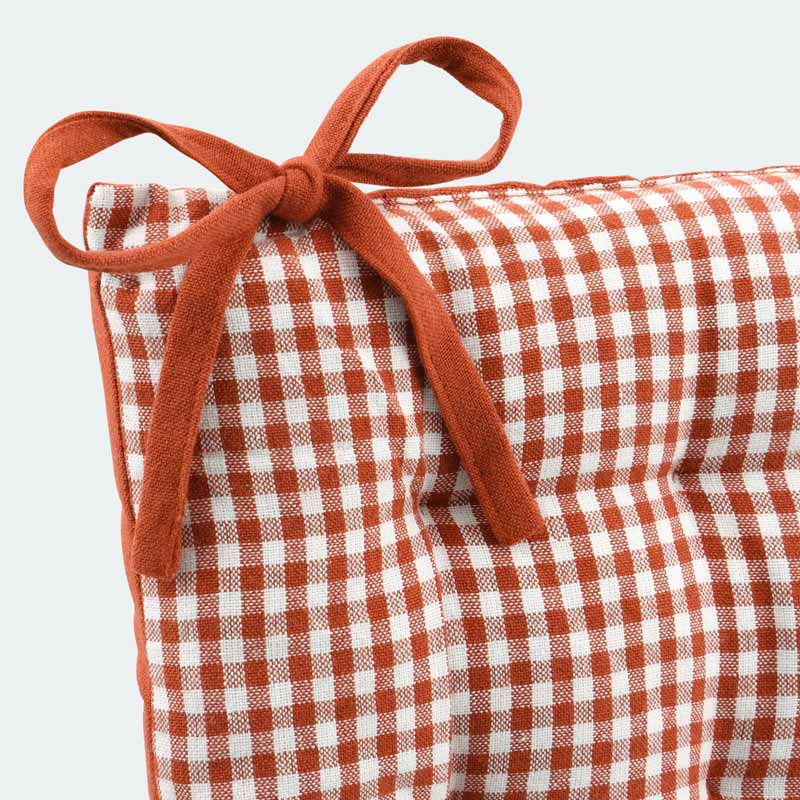 Dessus de chaise 'Brigitte' terracotta