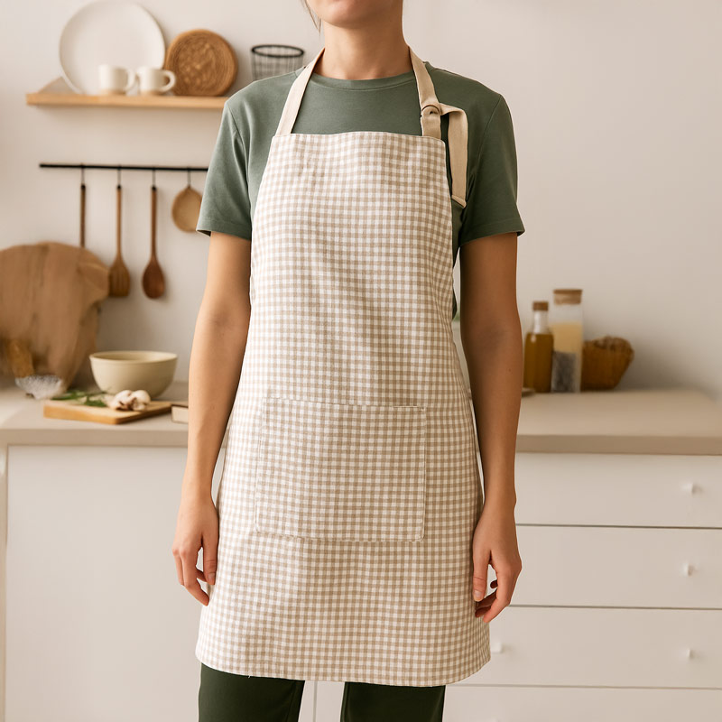 Tablier 'Brigitte' beige