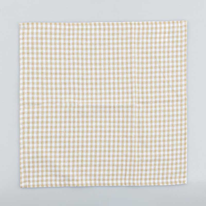 Lot de 2 serviettes de table 'Brigitte' beige