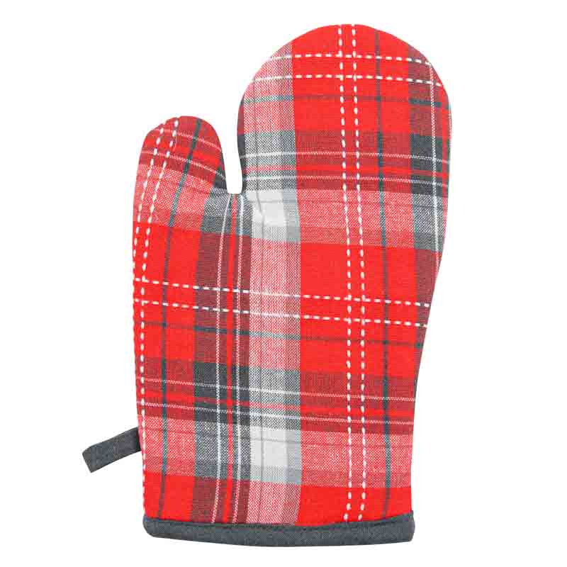 Gant de cuisine 'Scotty' rouge et gris 