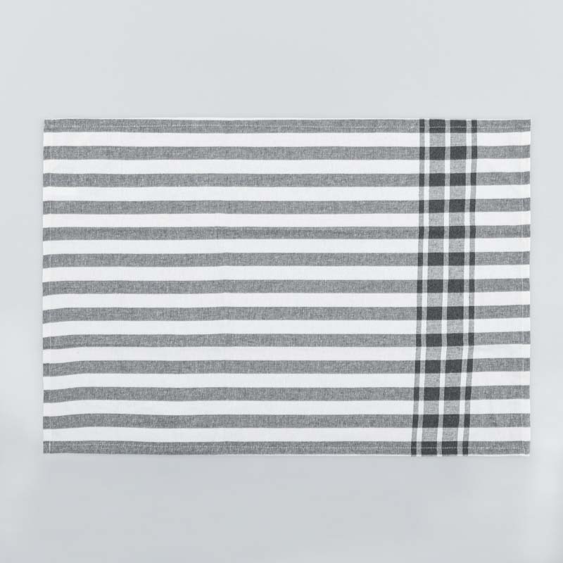 Lot de 3 torchons 'Brigitte' anthracite 