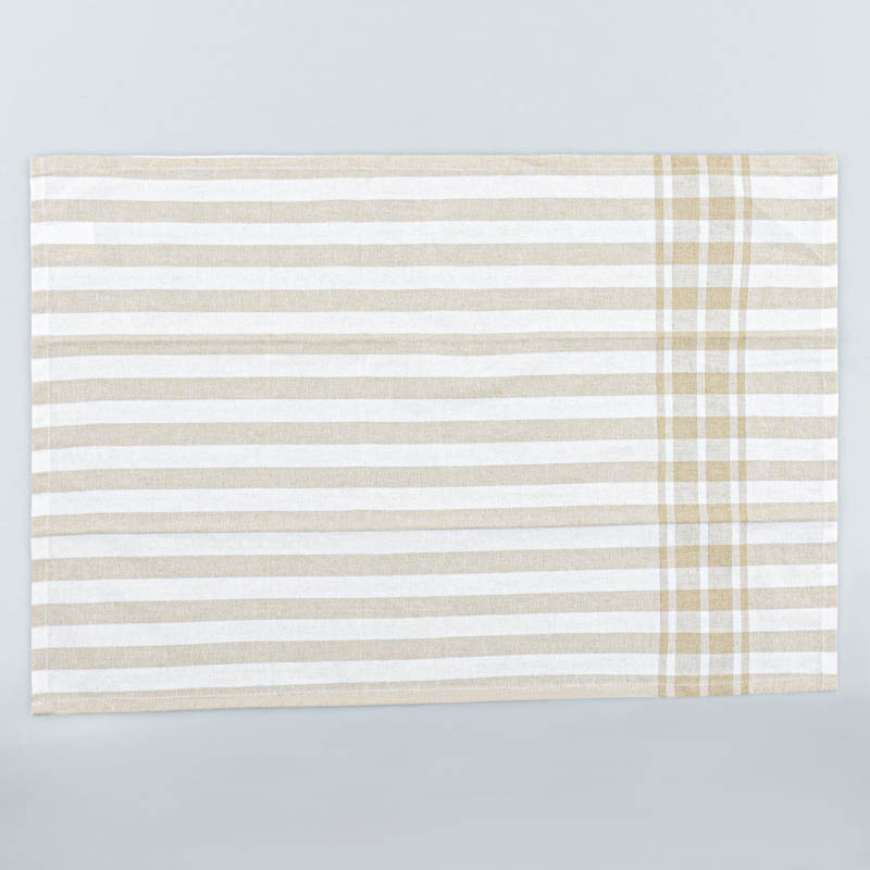 Lot de 3 torchons 'Brigitte' beige