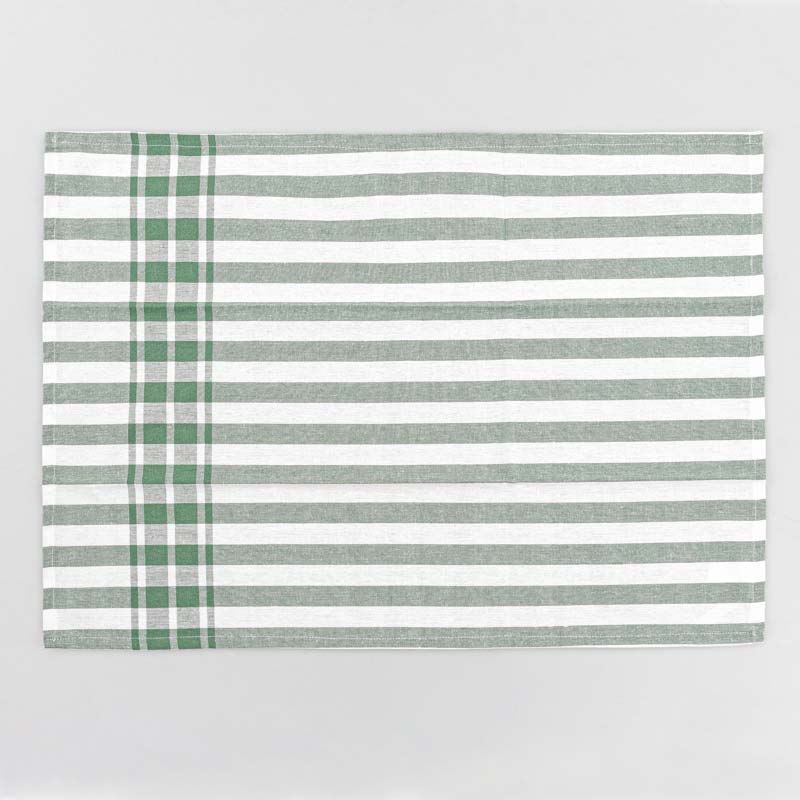 Lot de 3 torchons 'Brigitte' vert