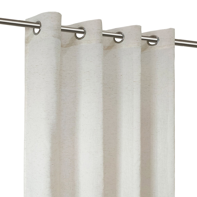 Voilage chiné effet lin 'Anne' beige