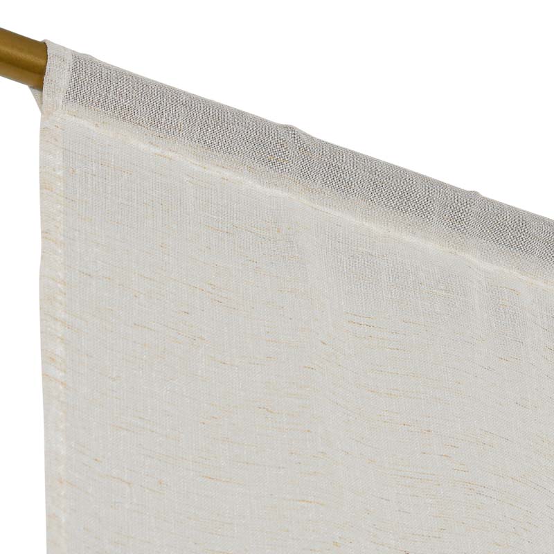 Paire de vitrages effet chiné 'Anne' beige
