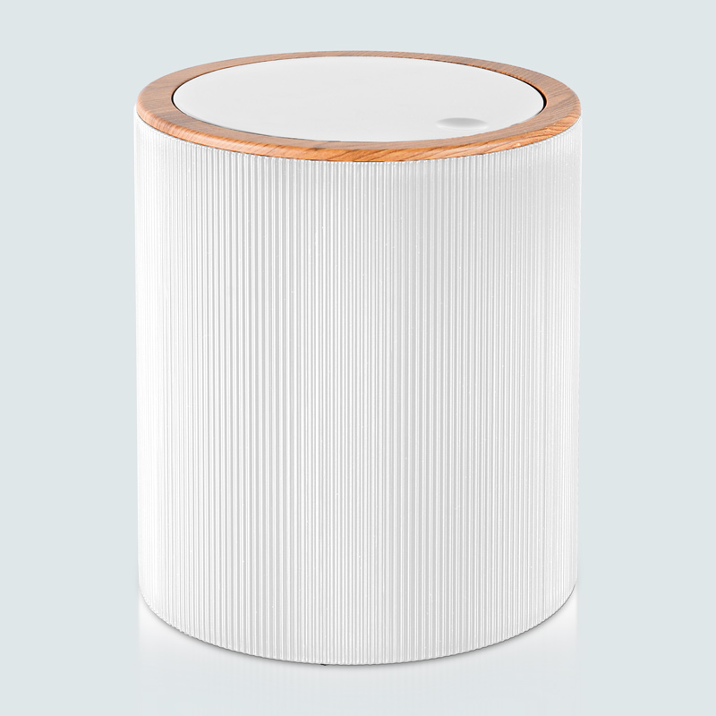 Poubelle 'Woodi' blanc
