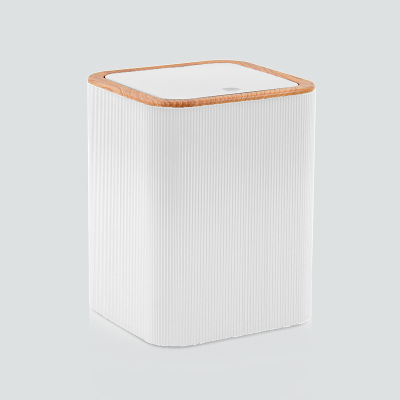 Poubelle 'Woodi' blanc