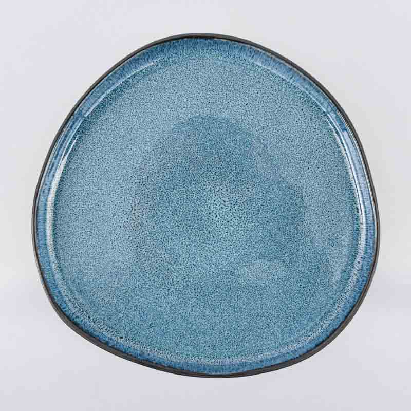 Assiette à dessert réactive 'Emy' bleu
