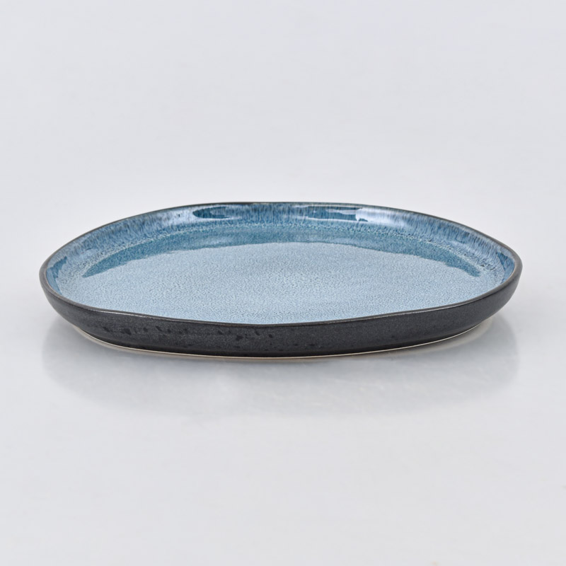 Assiette à dessert réactive 'Emy' bleu