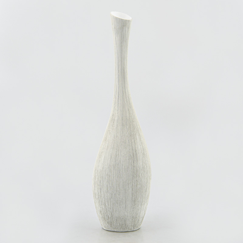 Vase texturé 'Ondine' blanc 