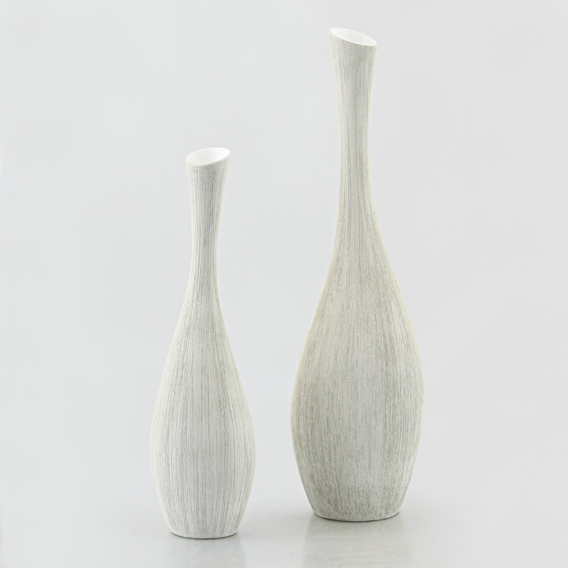 Vase texturé 'Ondine' blanc 