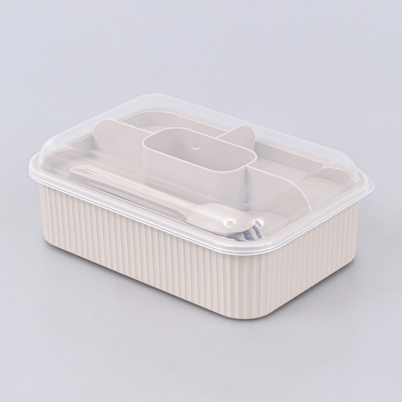 Lunch box compartimentée avec couverts 