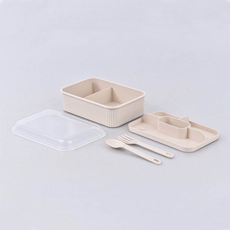 Lunch box compartimentée avec couverts 