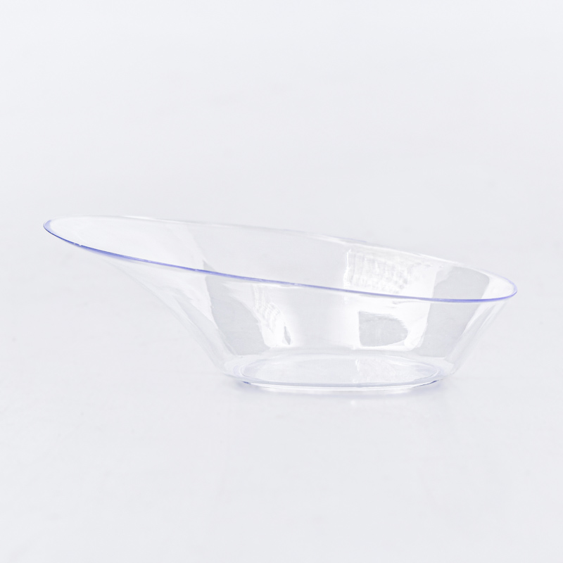 Lot de 24 verrines asymétriques transparentes