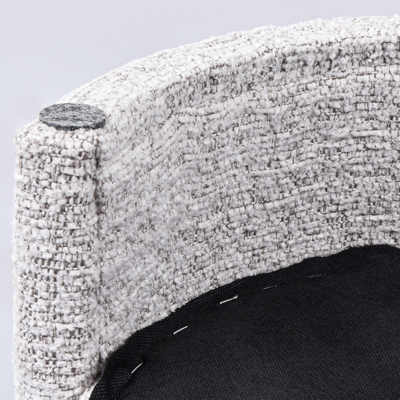 Pouf chiné 'Noe' gris et beige 
