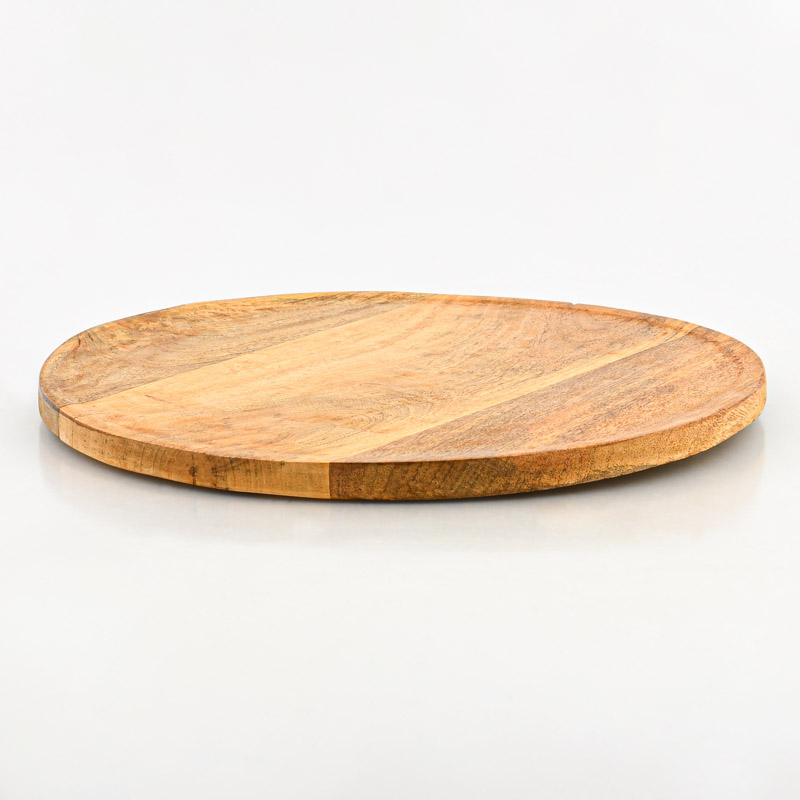 Plat de présentation rond en manguier