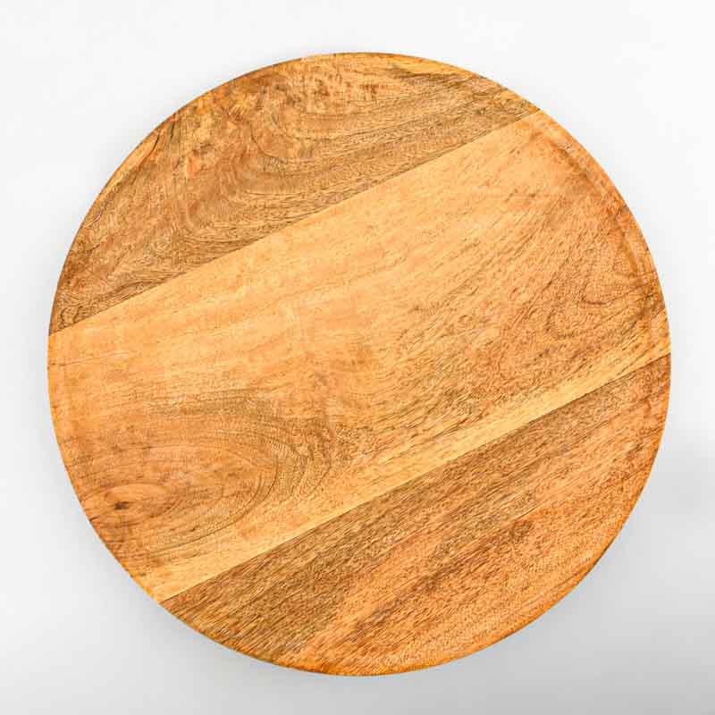 Plat de présentation rond en manguier