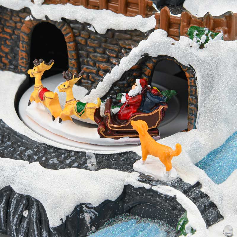 Scénette animée 'Traineau du Père-Noël' 