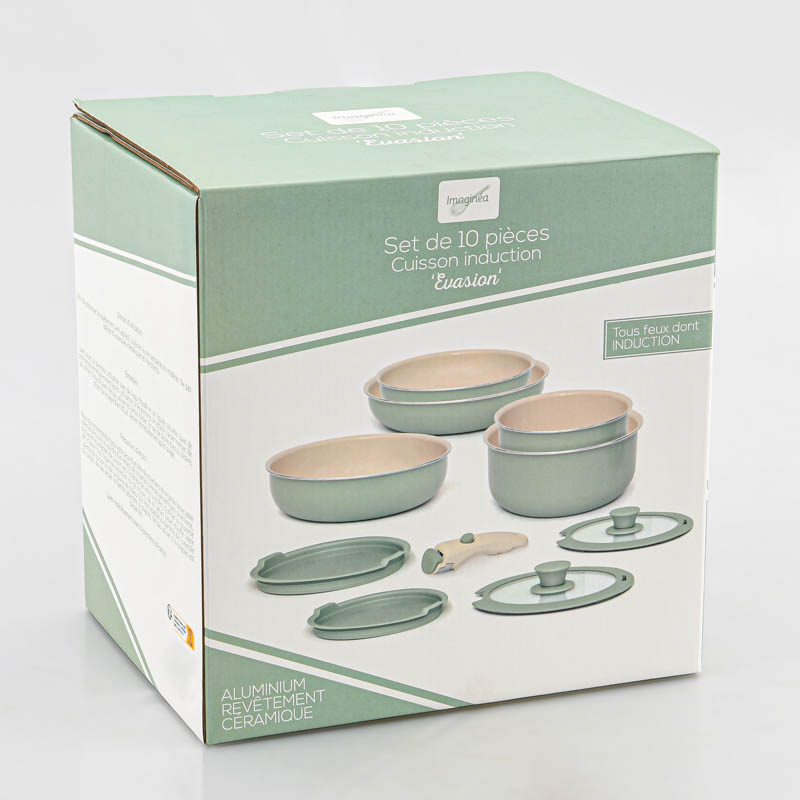 Set 'Evasion' 10 pièces vert sauge 
