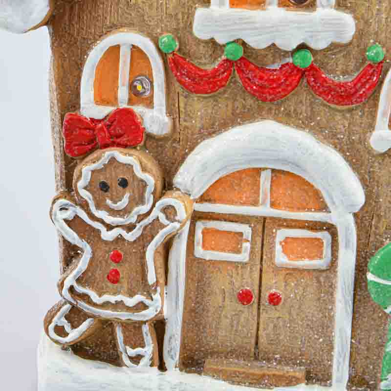 Maison pain d'épices à LED 'Noël en Folie' 