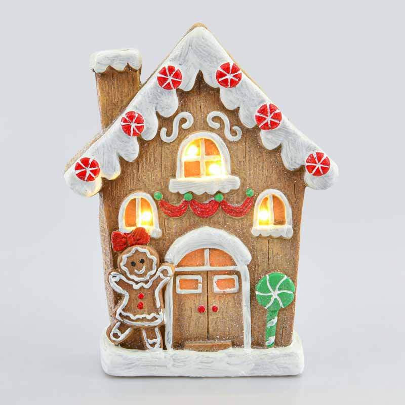 Maison pain d'épices à LED 'Noël en Folie' 