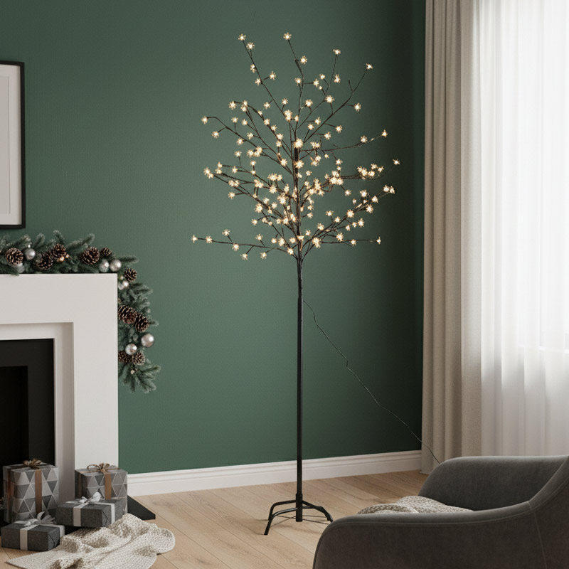 Cerisier du Japon 200 LED blanc chaud 