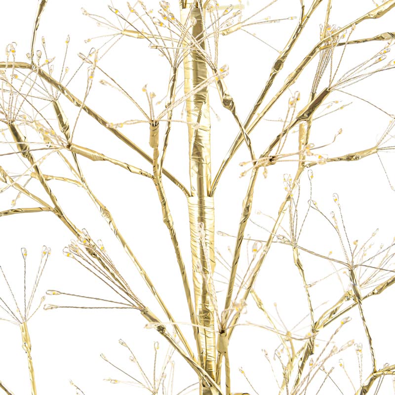 Arbre étincelant à LED blanc chaud 