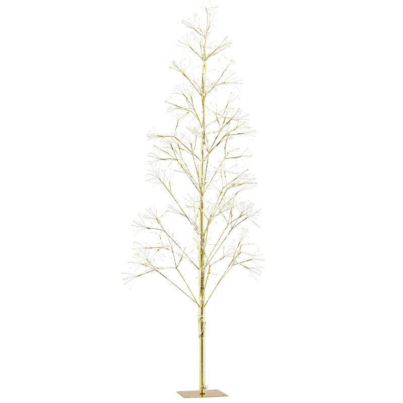 Arbre étincelant à LED blanc chaud 